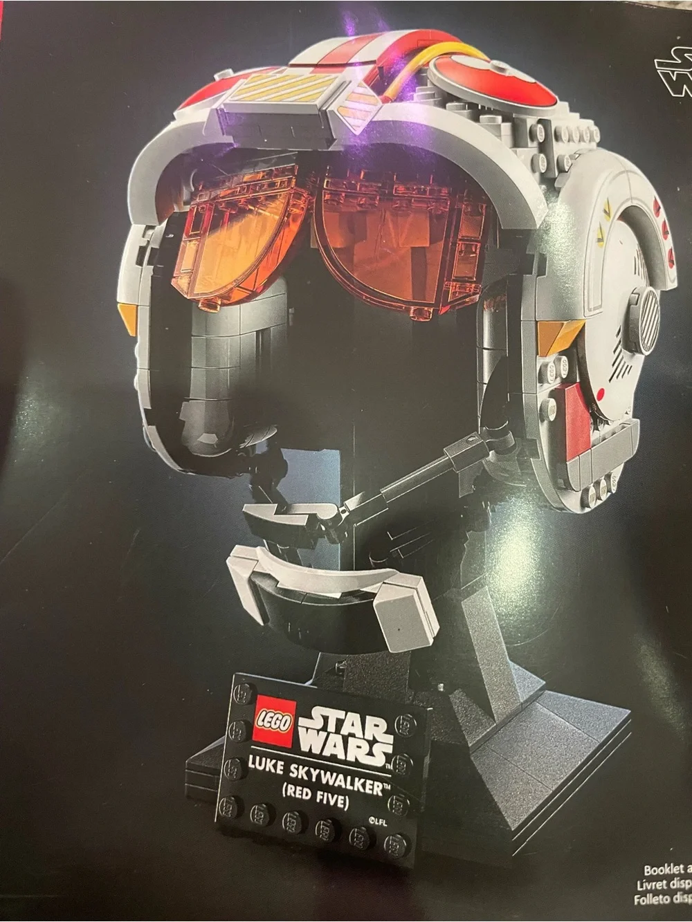 Star Wars Luke Skywalker Red Five Helmet with Orange Visor - LEGO
